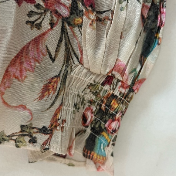 Rose & Olive Cream Floral Blouse - Picture 5 of 6